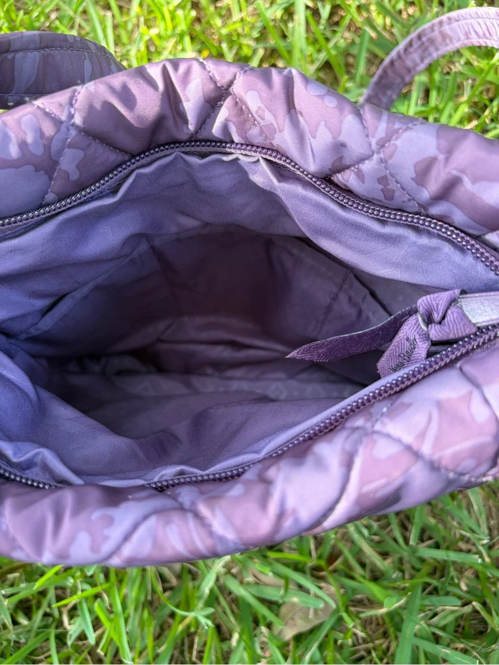 Vera Bradley Quilted Floral Crossbody in Dusty Purple